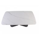 Стол обеденный SIGNAL ARMANDO белый/черный 160-240/90